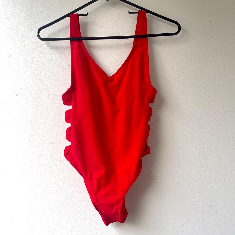 Xhilaration Red Swimsuit XS